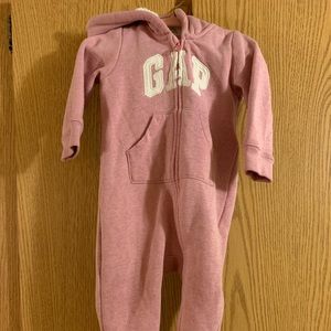 Baby GAP logo one piece with feet and hood